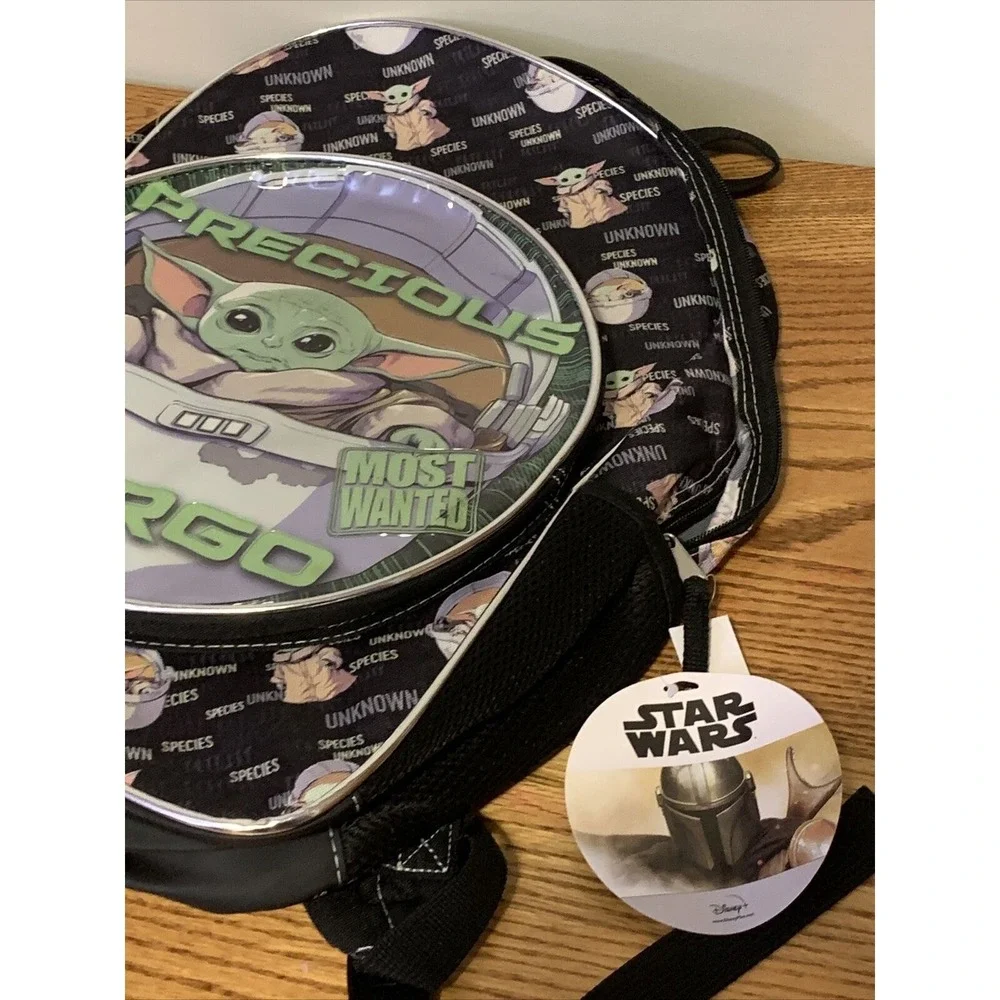 Star Wars‎ Grogu Backpack Kids Black New Precious Cargo Mandalorian Bag